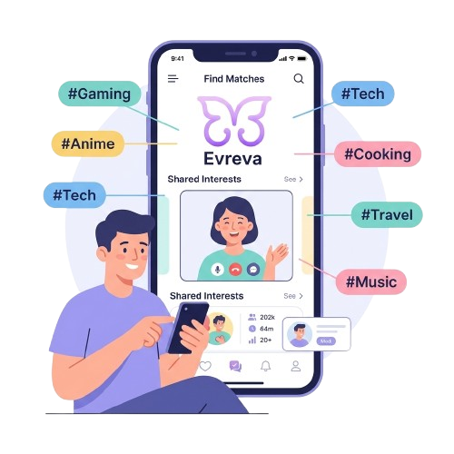 How Evreva Interest Matching Works Illustration